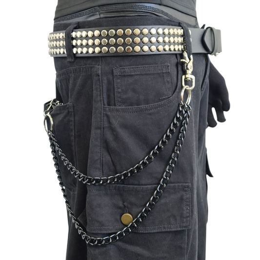 DOUBLE BLACK CHIAIN KEY CHAIN 24"