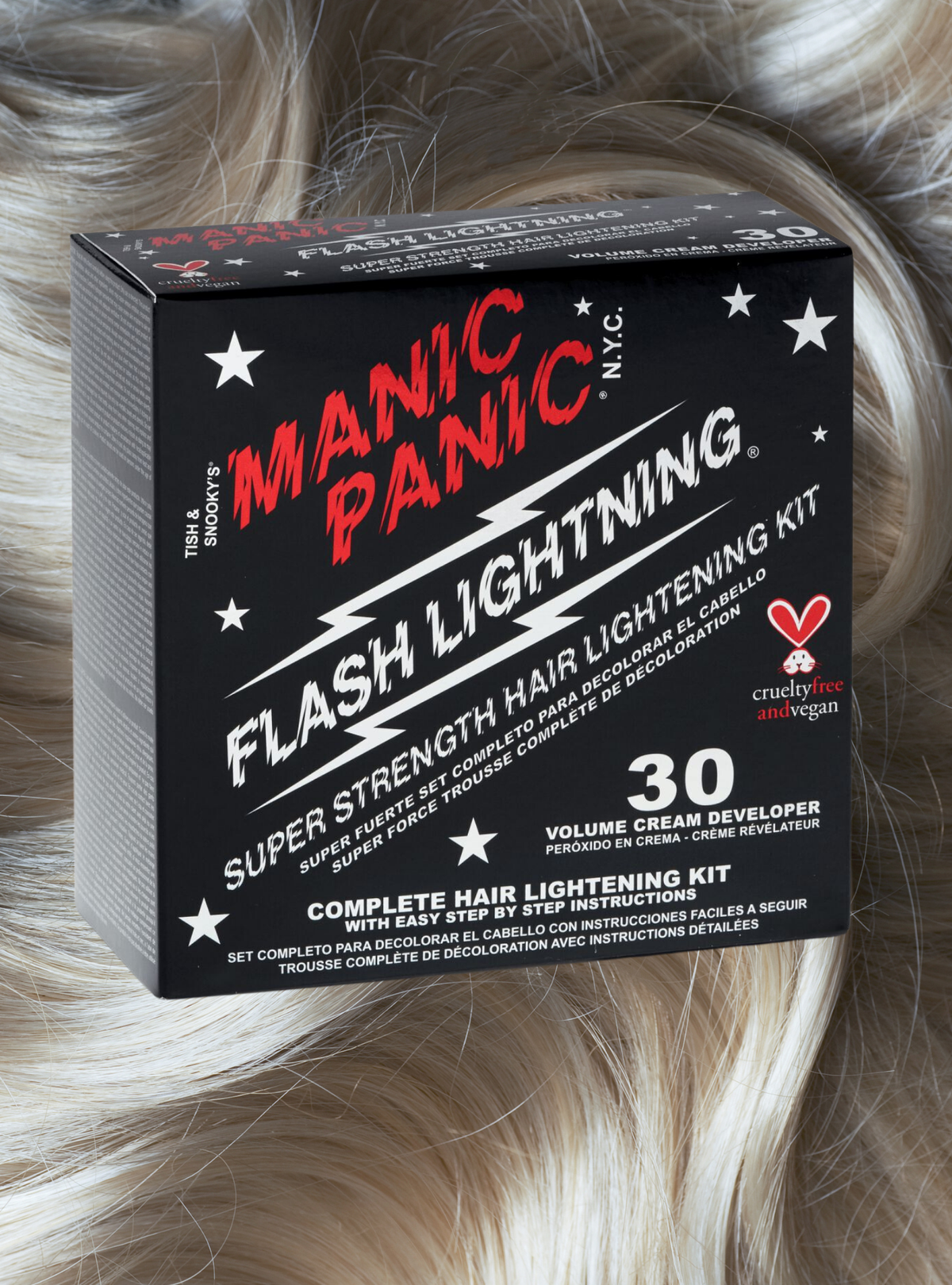 Flash Lightning® HairBleach Kit - 30 Volume Cream Developer