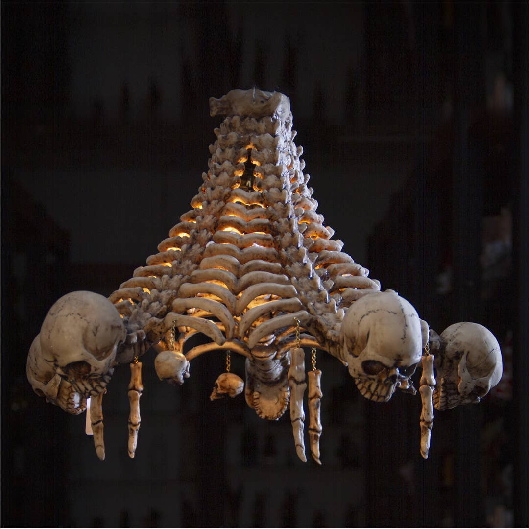Skull Gothic Chandelier Lamp
