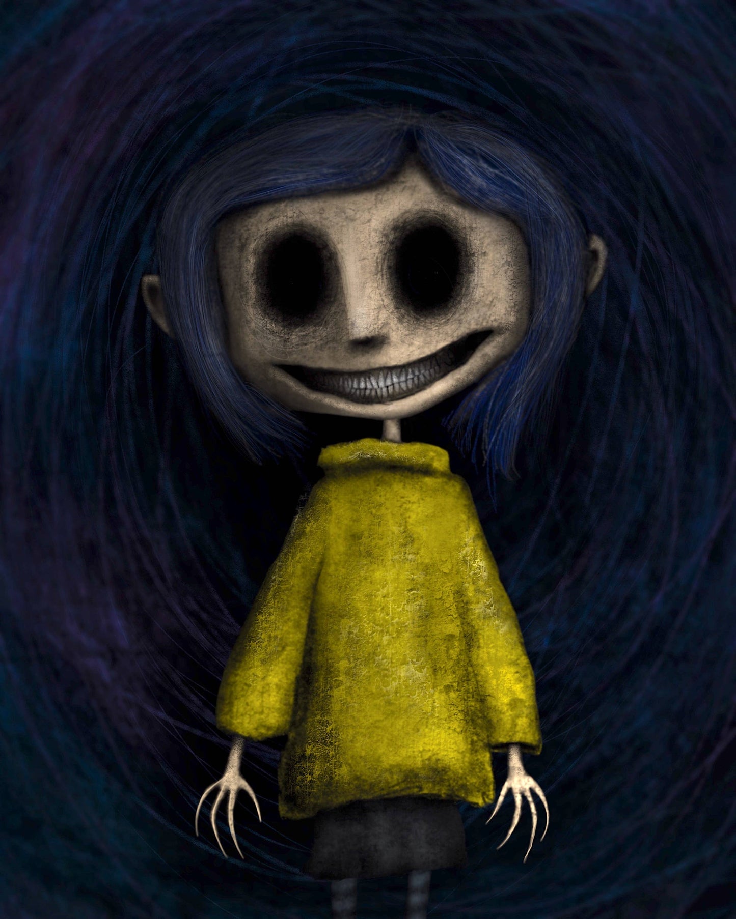 8x10 Coraline Halloween Print โ Creeptoons