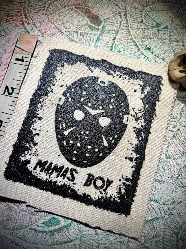 Jason, Mama's boy, Friday the 13th patch.