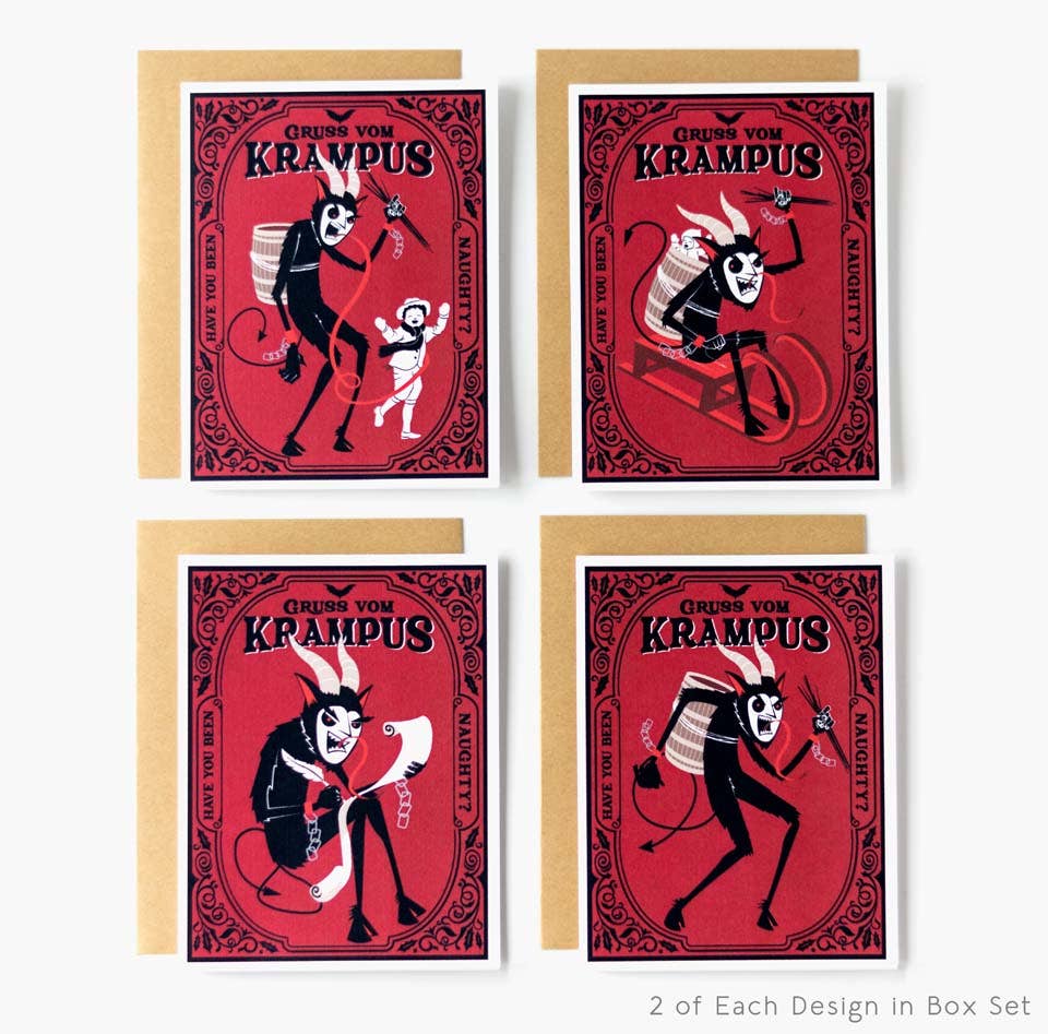 Krampus Folklore Cards Box Set (8pc)