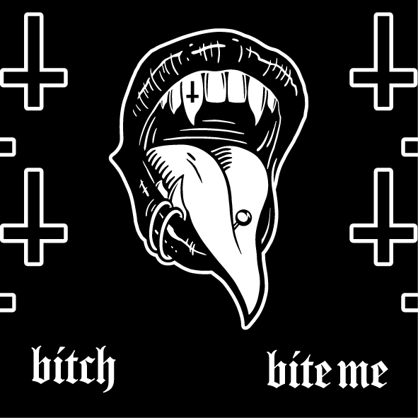 Bite Me Bitch Crew Socks