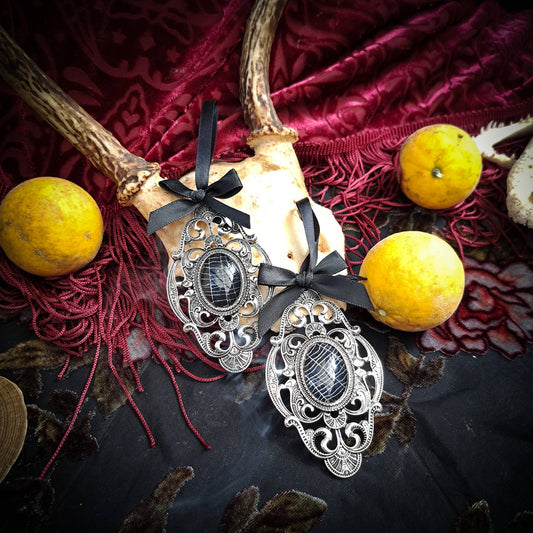 Real Spiderweb Filigree Ornaments