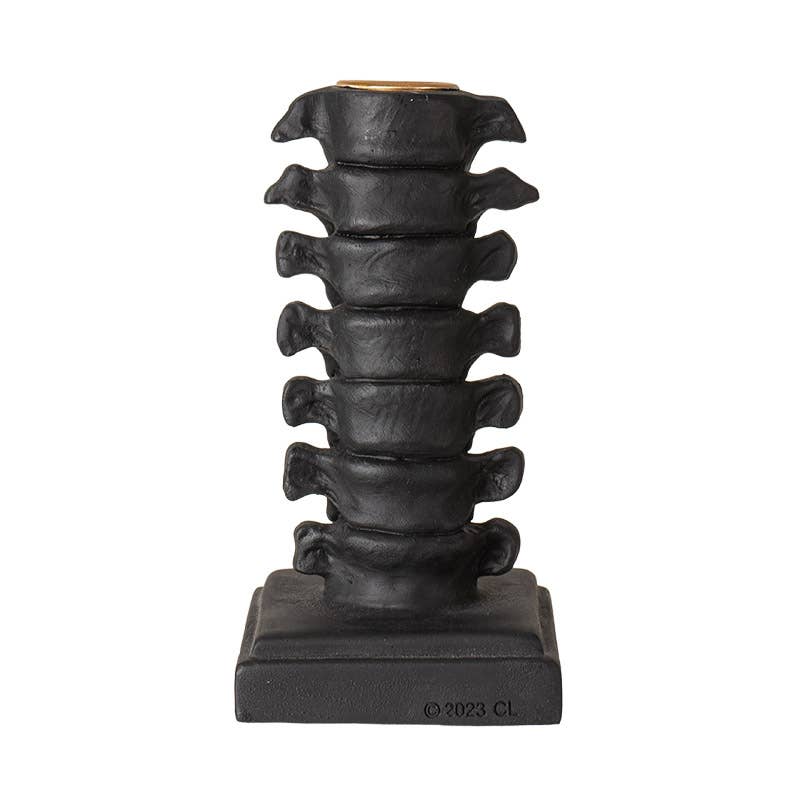 Skull Gothic Vertebrae Candleholder