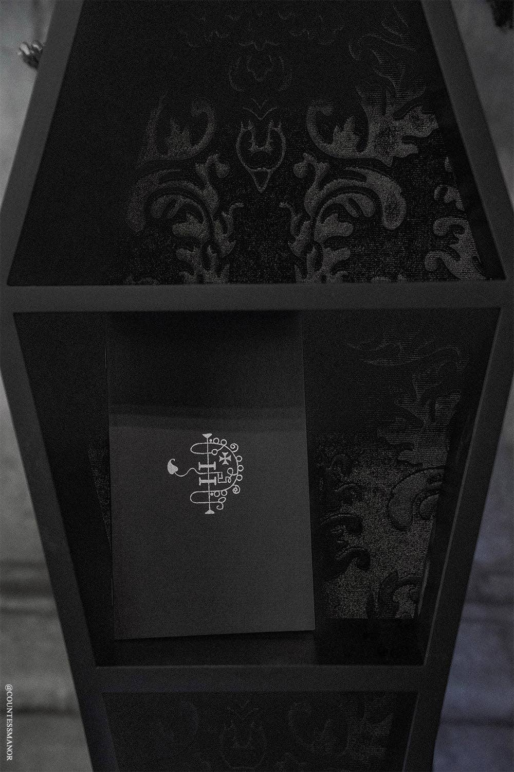 Haunted Mansion 20" Coffin/Velvet Shelf