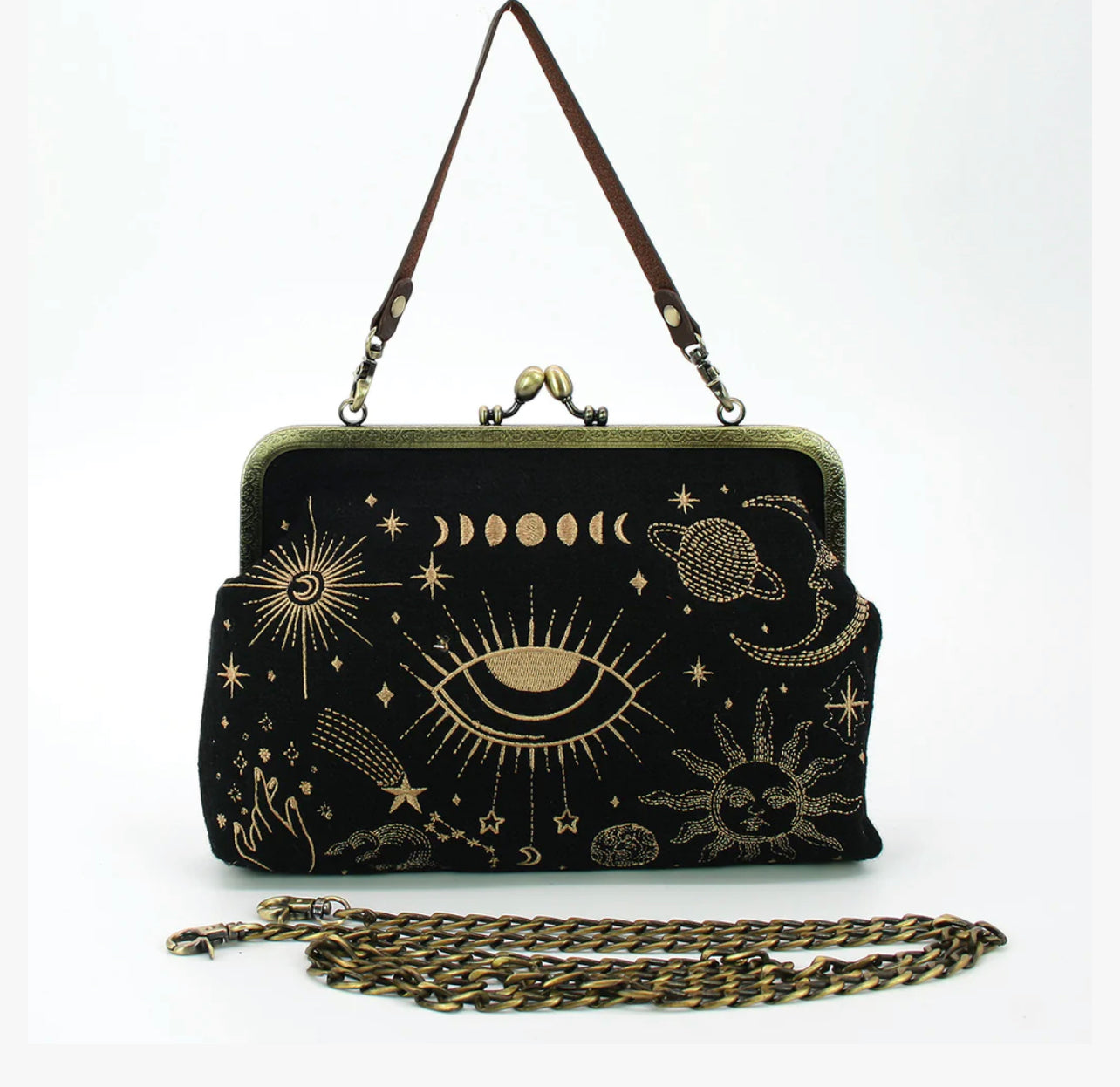 Celestial Kisslock Bag