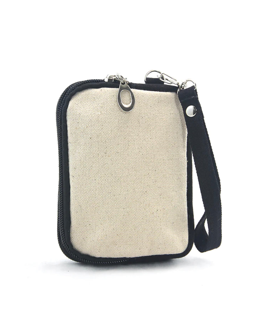 Vintage Print Head In A Jar Wristlet