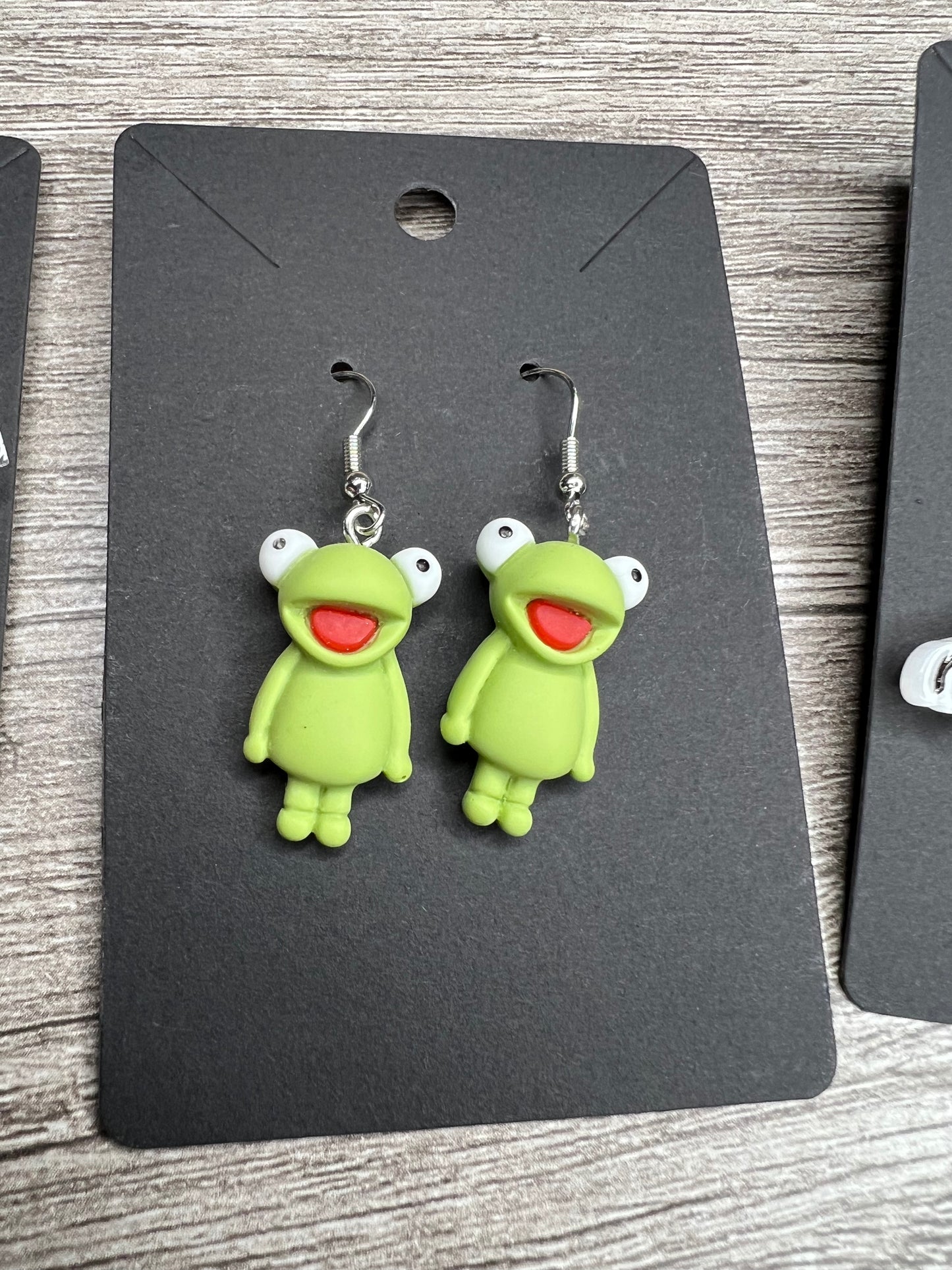 Cute Green Frog Earring