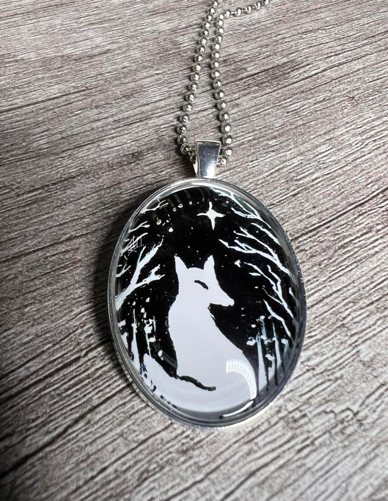 Fox Glass Pendant