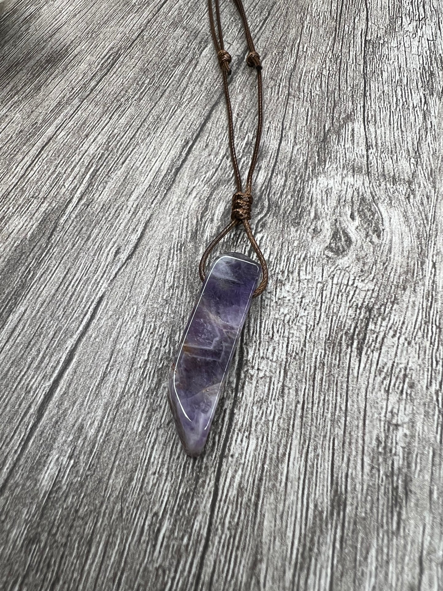 Irregular Amethyst Stone Necklace