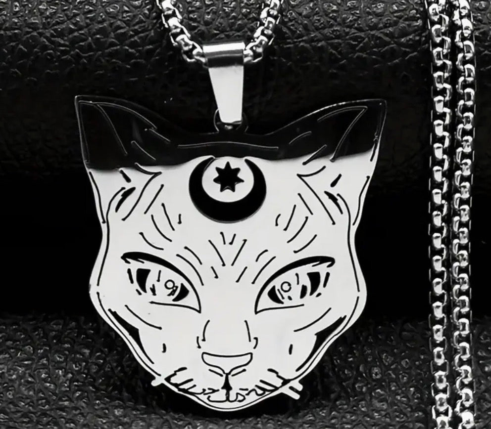Stainless Steel Cat Necklaces