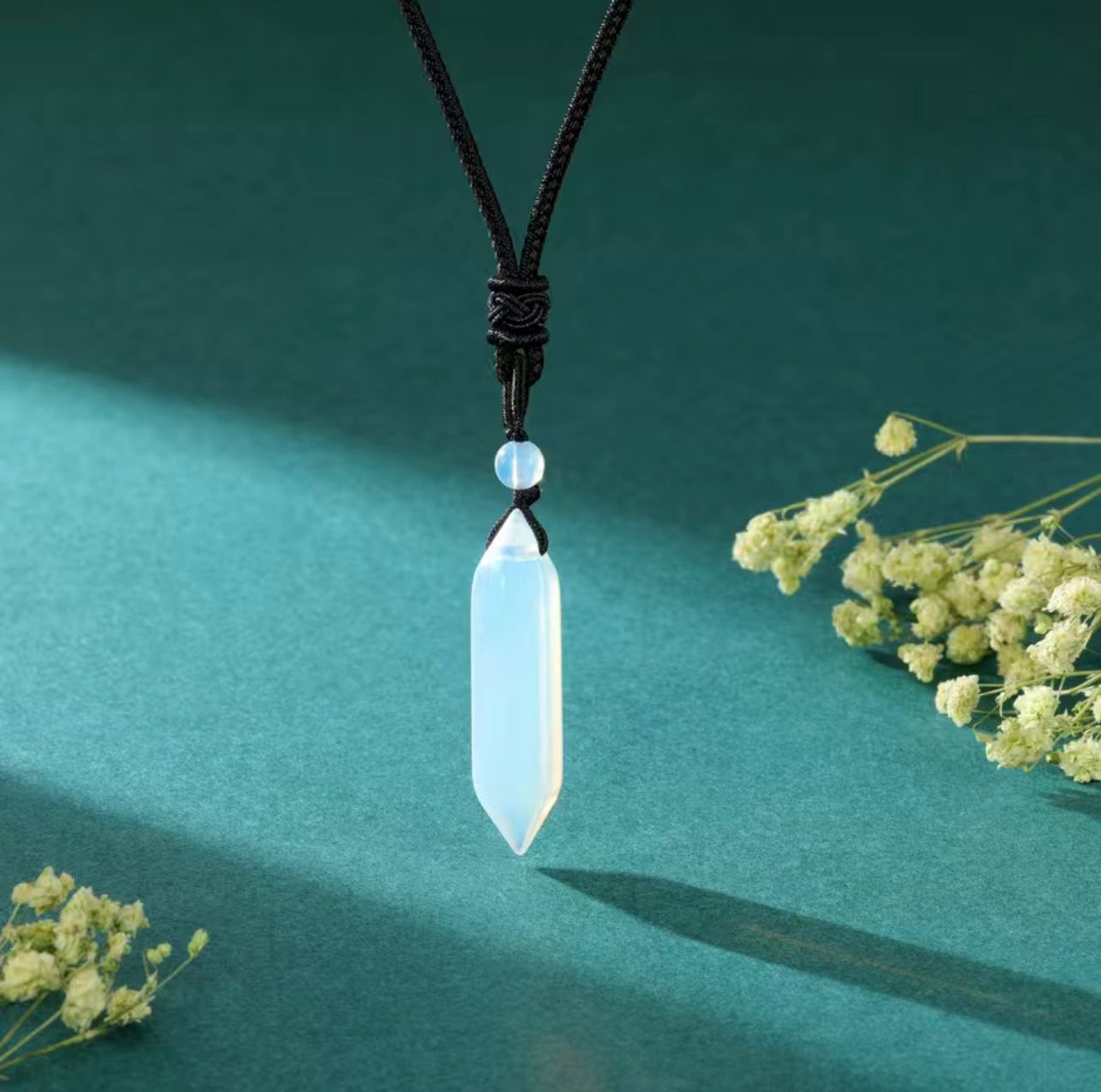 Natural Opal Reiki Adjustable Necklace