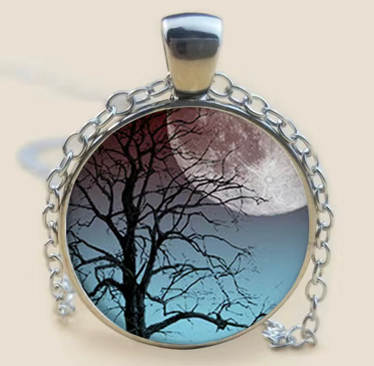 Tree of Life Glass Pendant