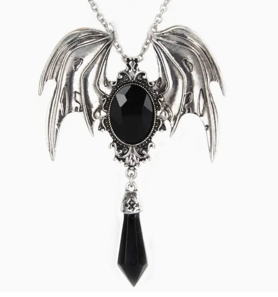 Batwing Gemstone Necklace