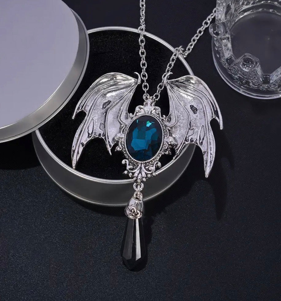 Batwing Gemstone Necklace