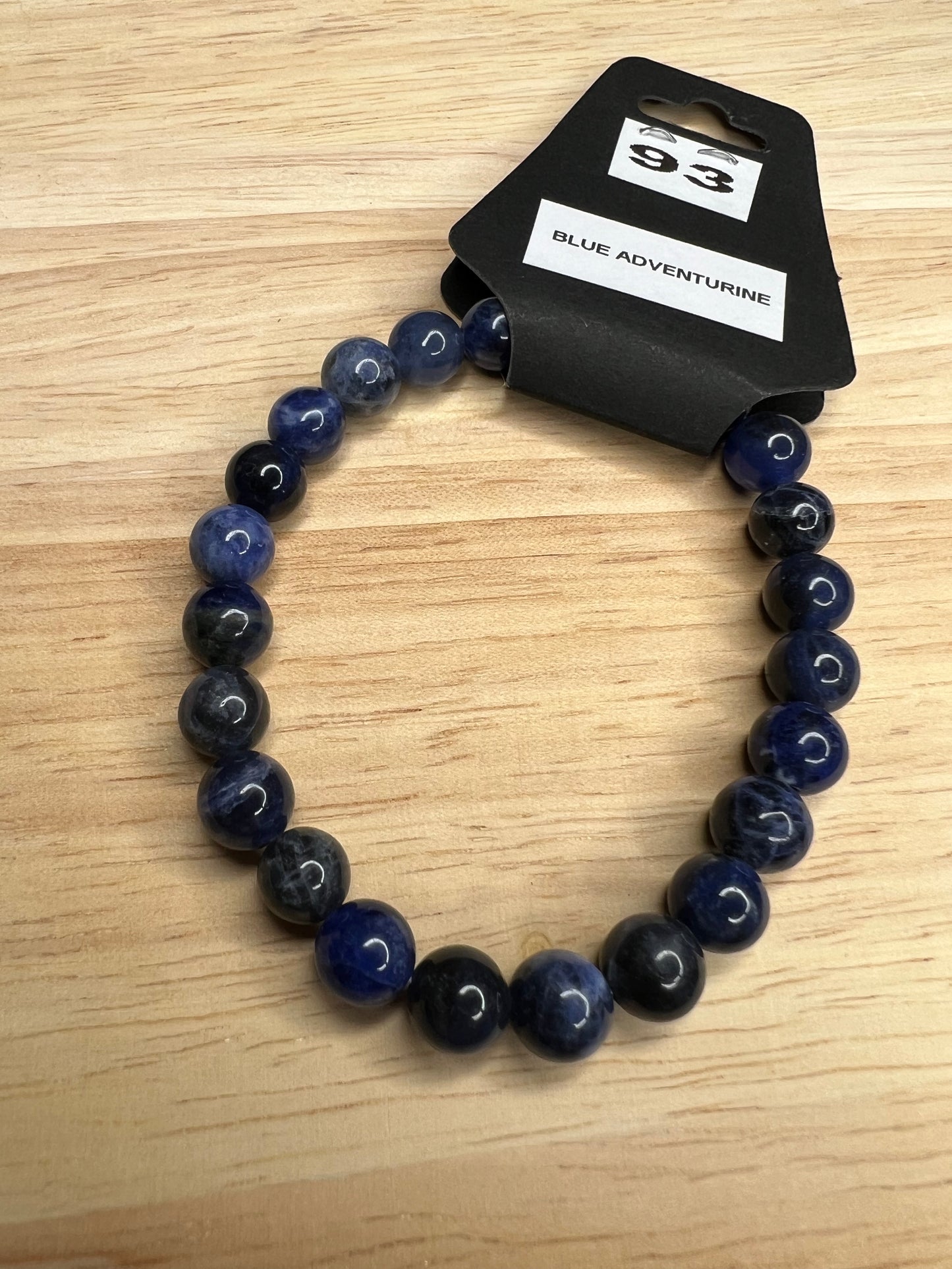 8mm Natural Blue Aventurine