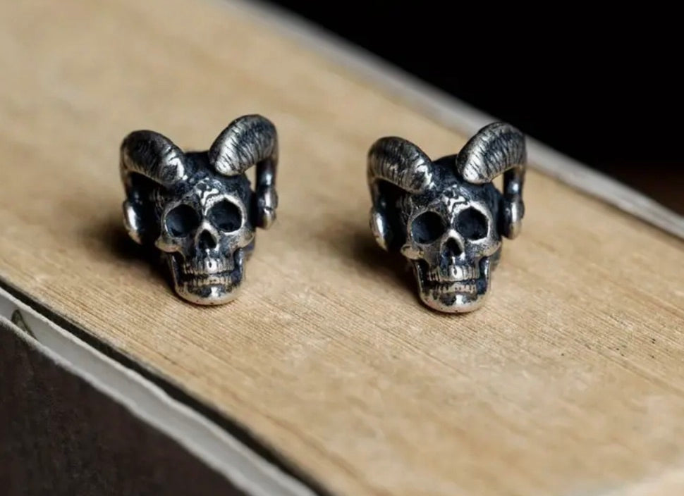 Devil Skull Gothic Earrings
