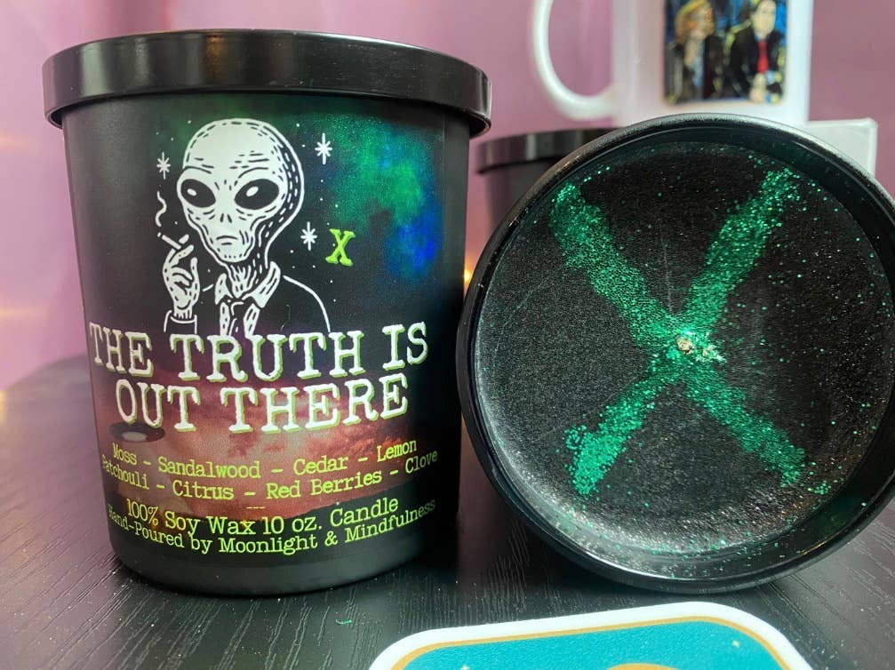 The Truth Is Out There Soy Wax Crystal Candle, Hand-Poured