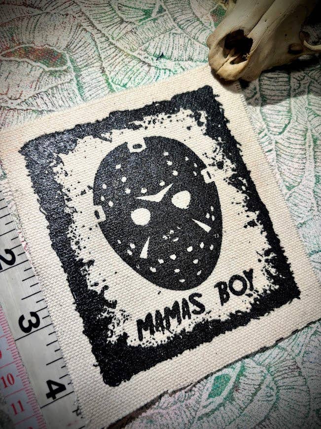 Jason, Mama's boy, Friday the 13th patch.