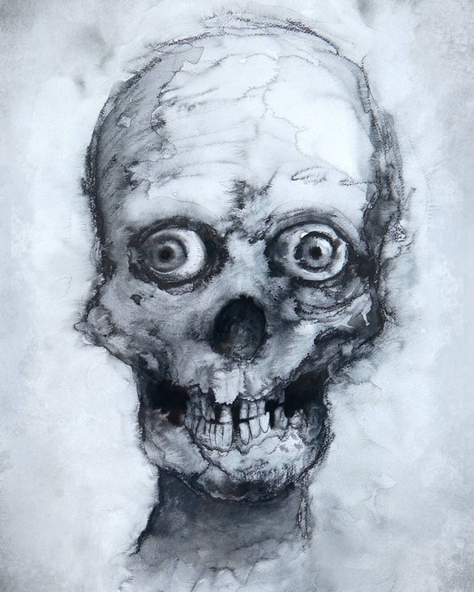 Grim Grinning Ghost Fine Art Print