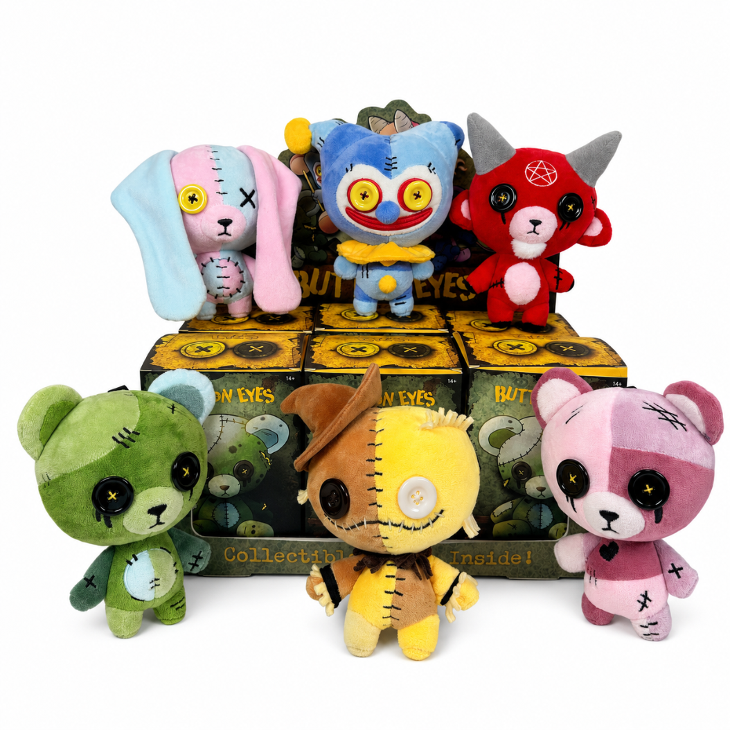 ButtonEyes™ Plushie Blind Box – Spooky Collectible Bag Charm