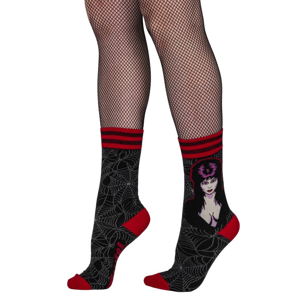 Elvira Mistress of the Dark Crew Socks