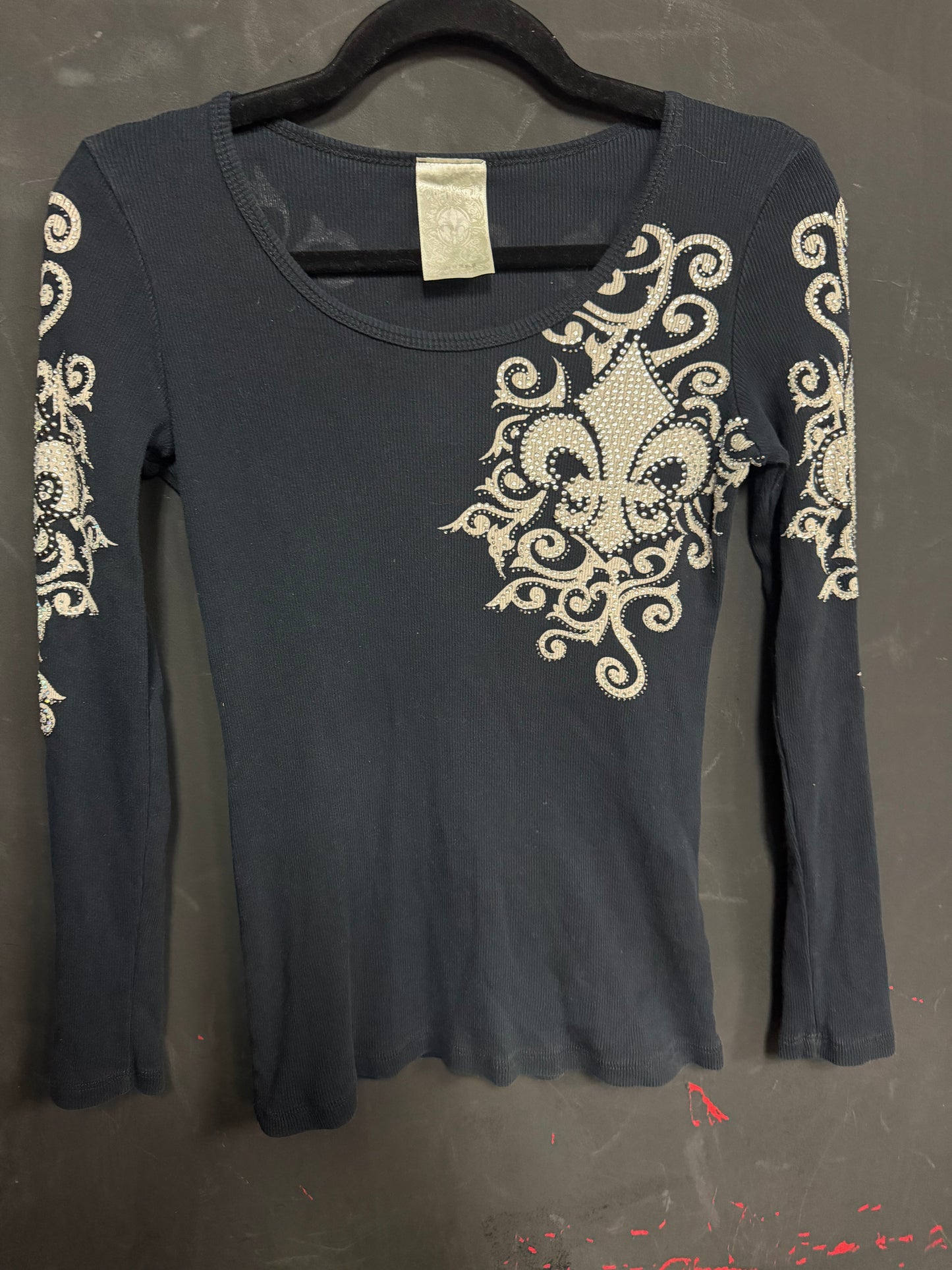 Vocal- Mcbling Rhinestone Long Sleeve- Size Small