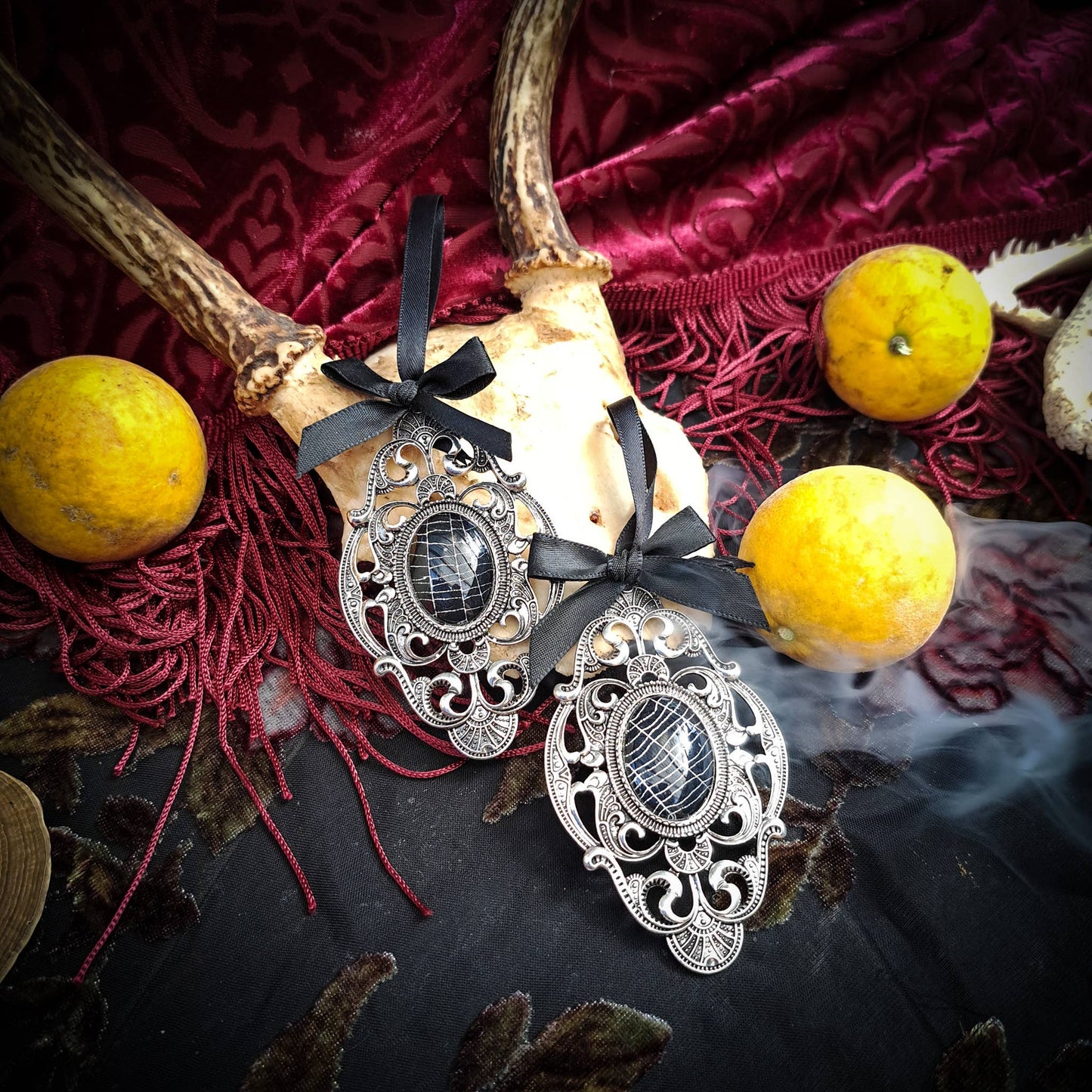 Real Spiderweb Filigree Ornaments