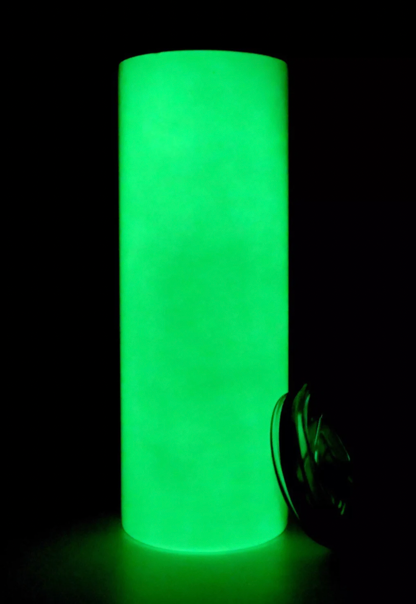 Nessie Bigfoot UFO Cryptid Horror Green Glow Tumbler