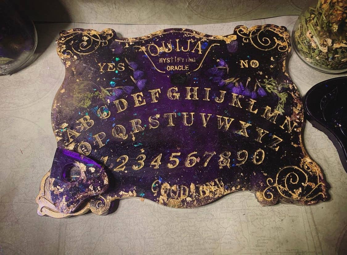 Spirit Board Ouija Board Amethyst Black Tourmaline