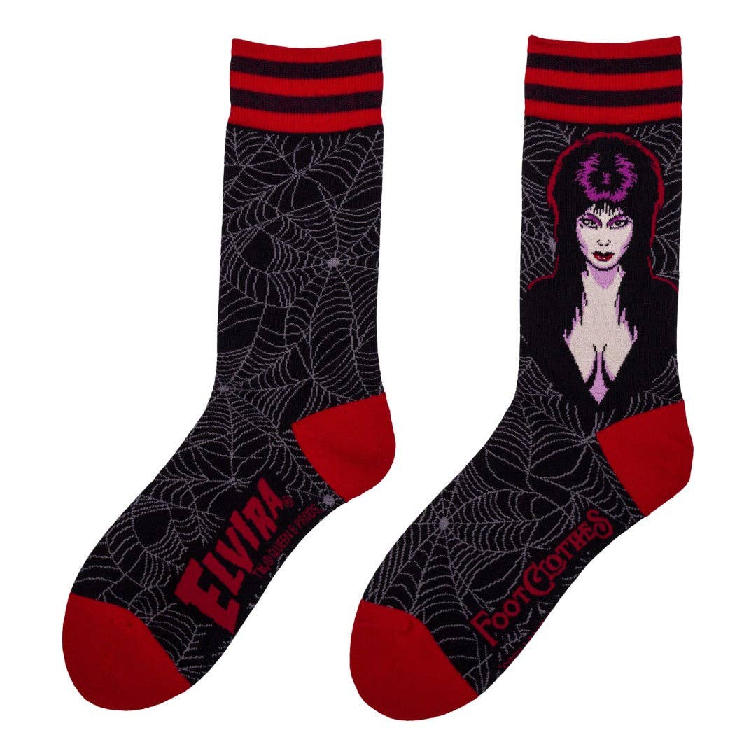 Elvira Mistress of the Dark Crew Socks