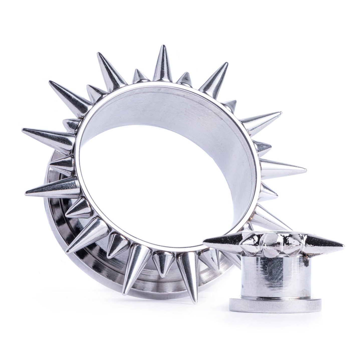 Spiked Steel Tunnel / Plug / Gauge