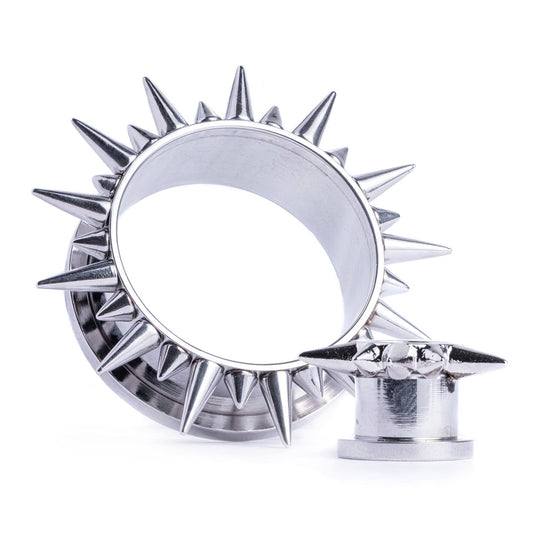 Spiked Steel Tunnel / Plug / Gauge