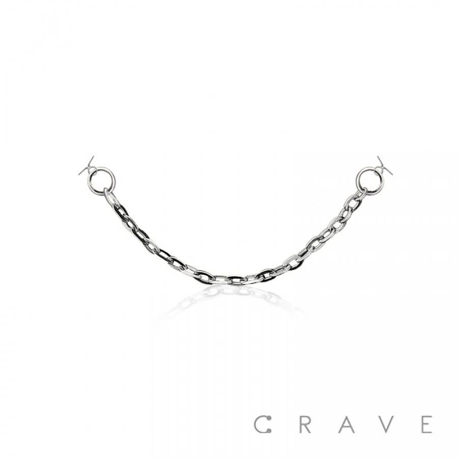 316L SURGICAL STAINLESS STEEL SINGLE CABLE CHAIN