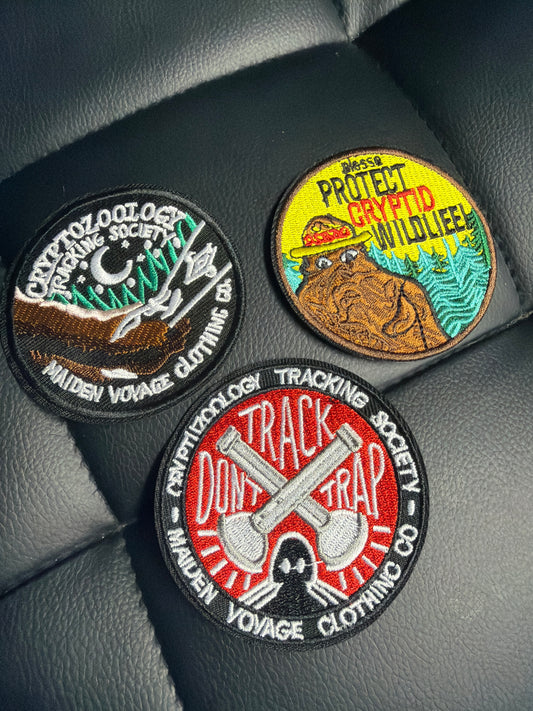 Cryptozoology Round Patches