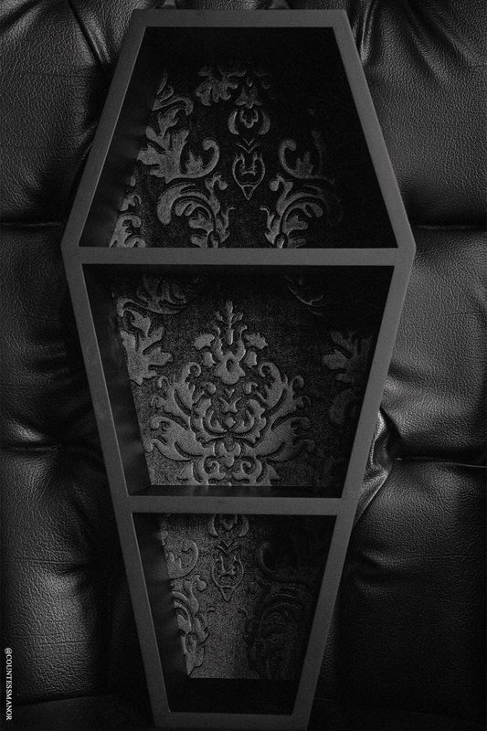 Haunted Mansion 20" Coffin/Velvet Shelf