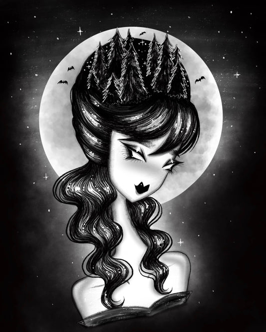"Haunted Forest" Halloween Fine Art Print