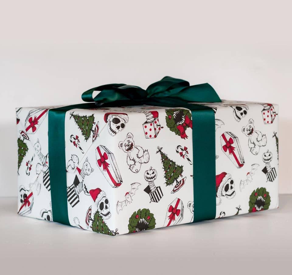 Gothic Christmas Gift Wrap (8ft Roll)