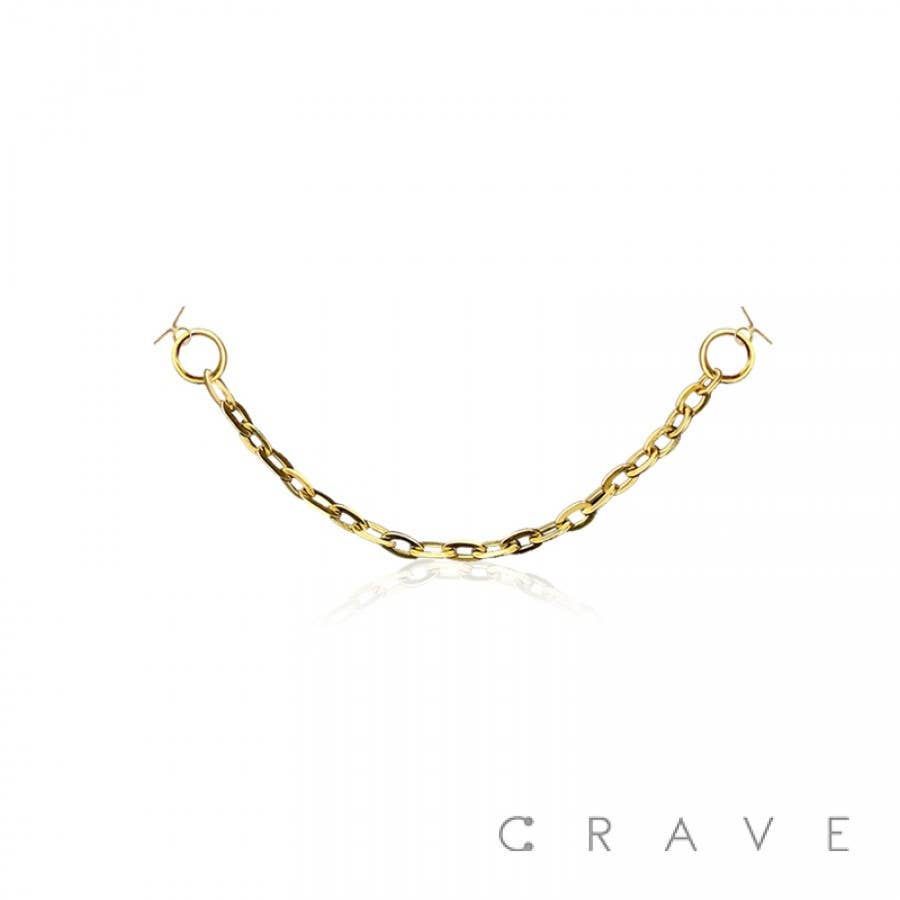 316L SURGICAL STAINLESS STEEL SINGLE CABLE CHAIN