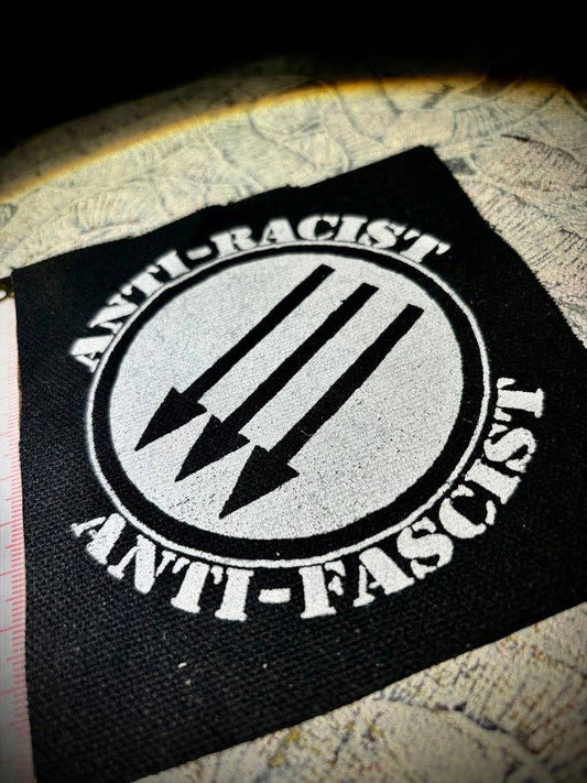 Three Arrows Iron Front anti-fascist anti-Nazi patch.