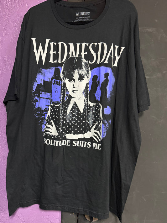 Wednesday- Solitude Suits Me Shirt- 2x