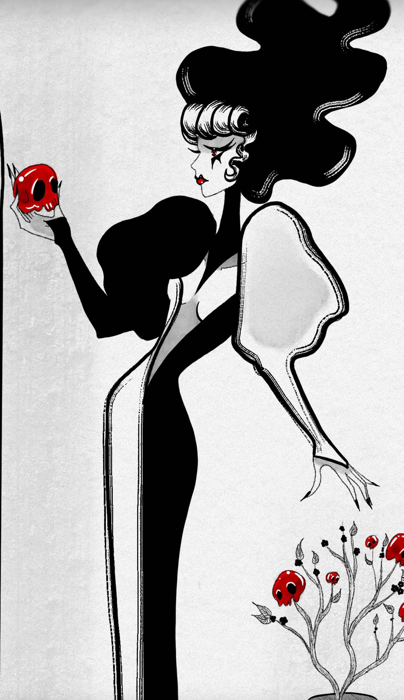 "Ripe for the taking" Gothic Floral Glam Fine Art Print