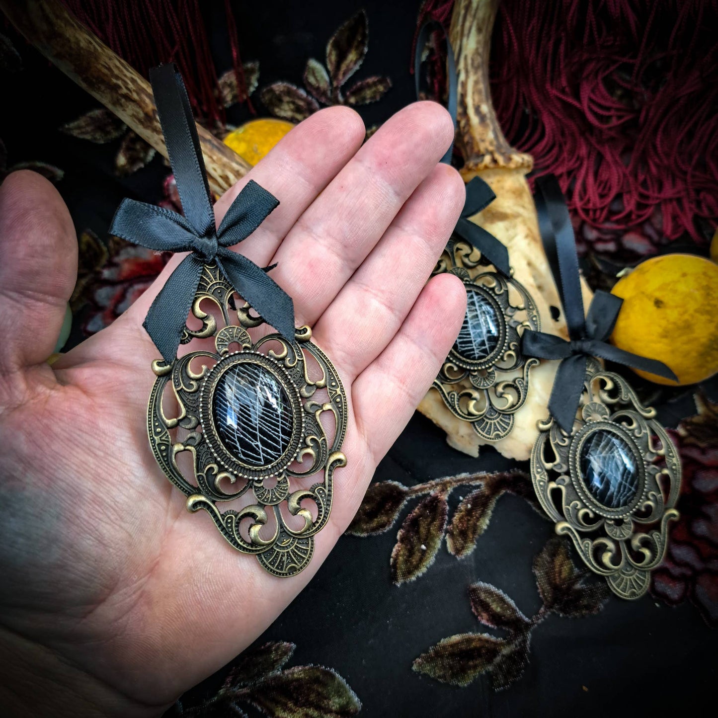 Real Spiderweb Filigree Ornaments