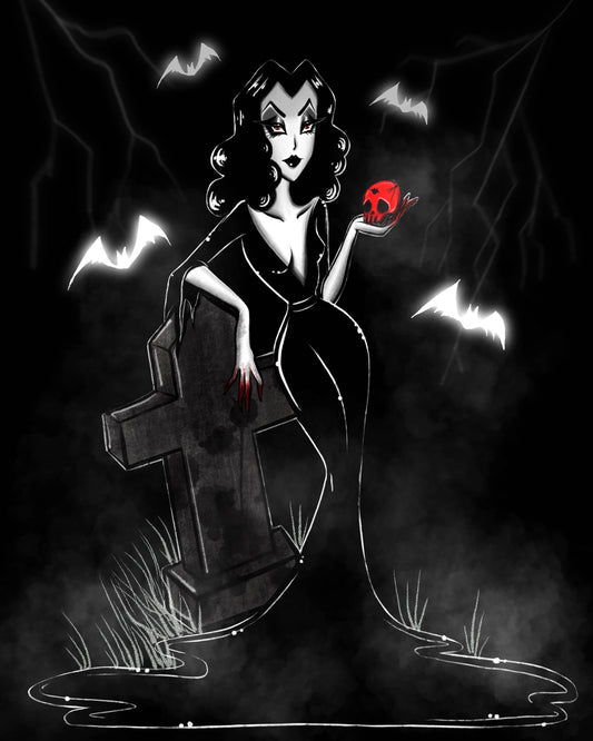 Vampira Halloween Fine Art Print