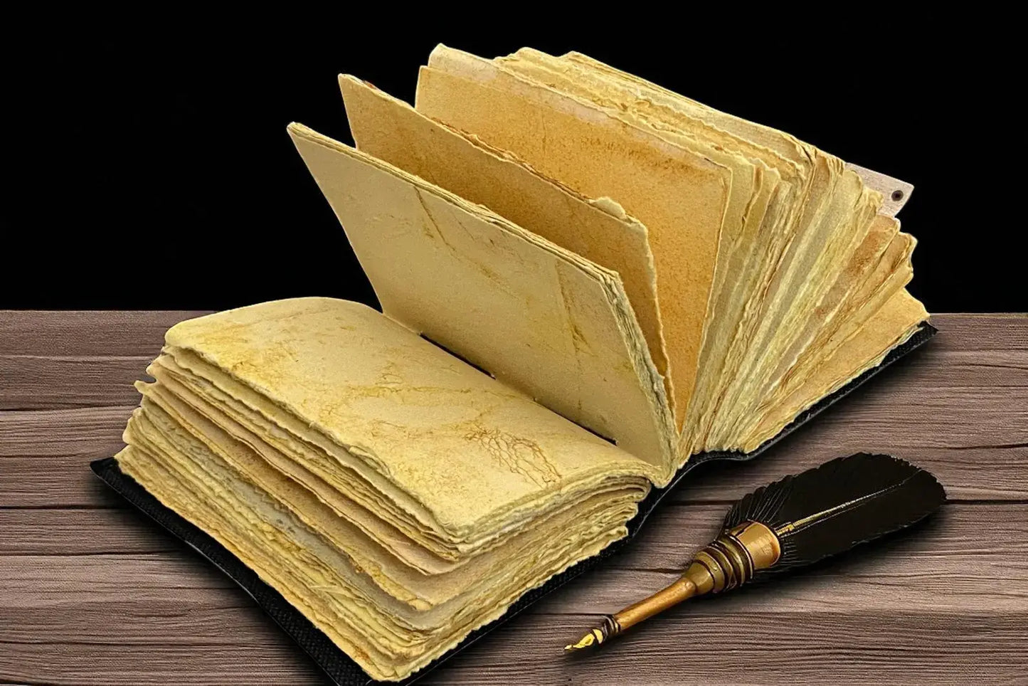 Leather Journal Blank spell book Luna Moths Morpho Butterfly