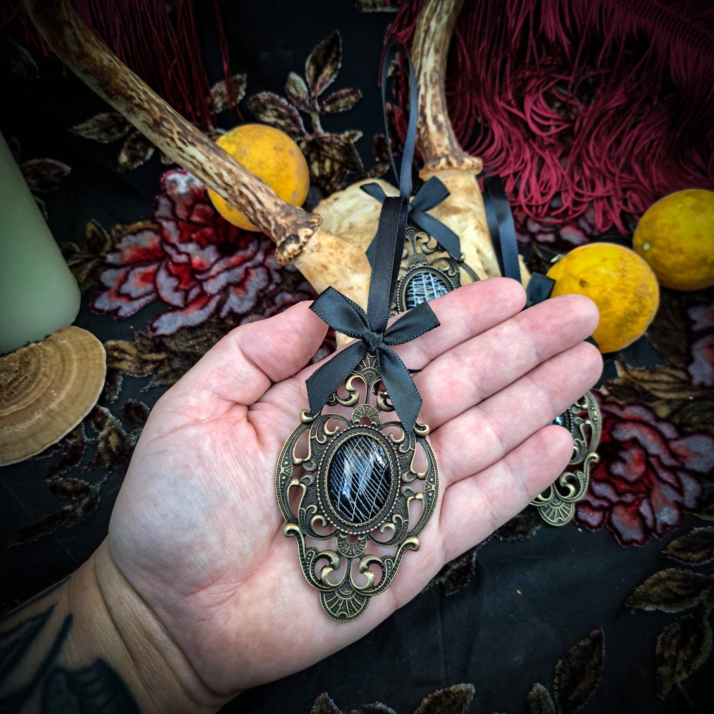 Real Spiderweb Filigree Ornaments