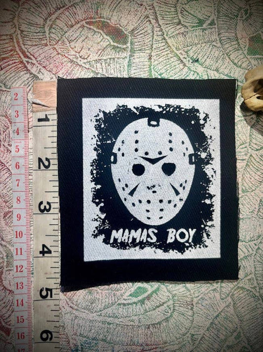 Jason, Mama's boy, Friday the 13th patch.