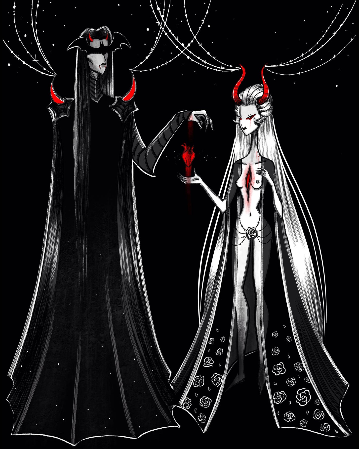 "The Taker and the Giver" Gothic Fine Art Print