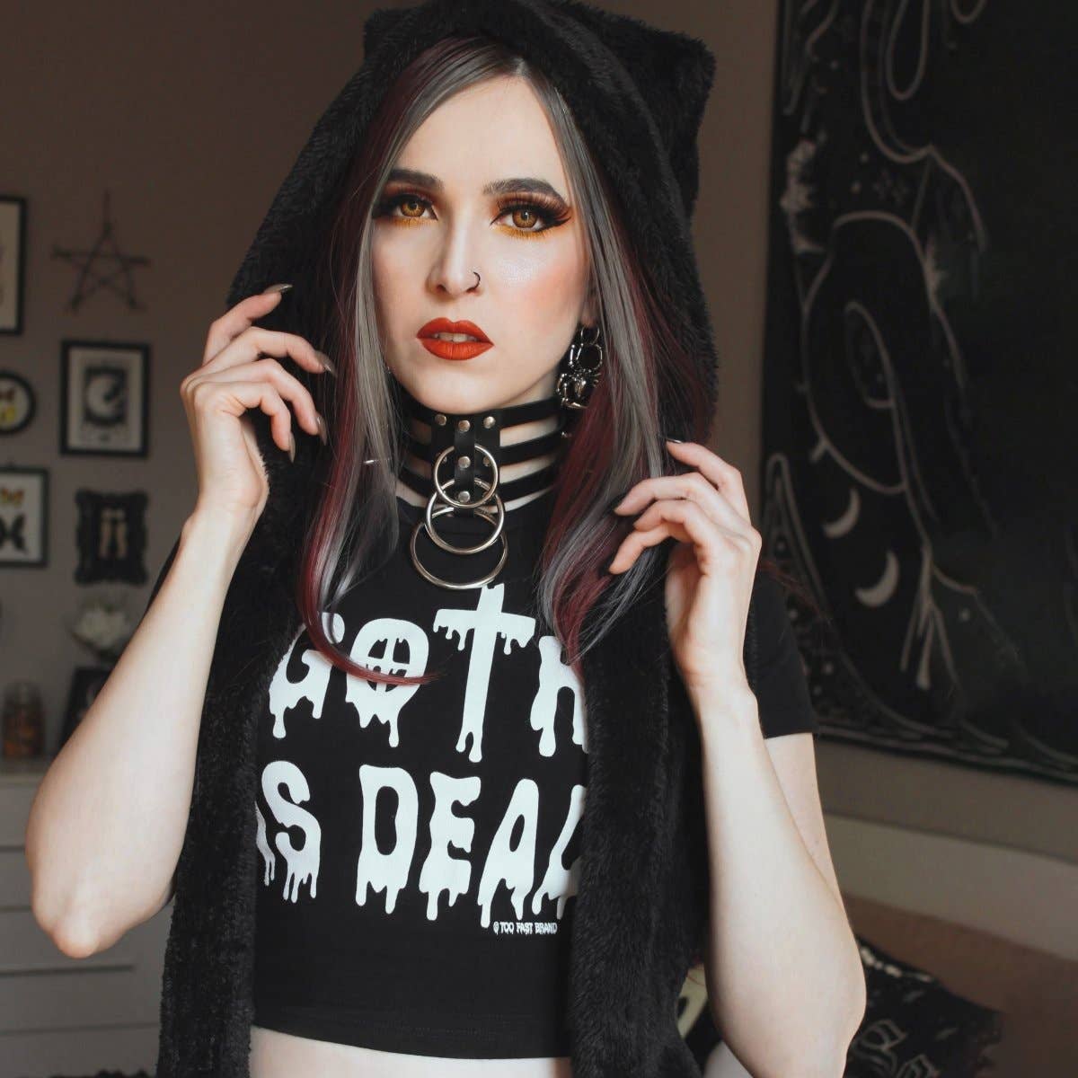 Goth Is Dead Crop Baby Tee